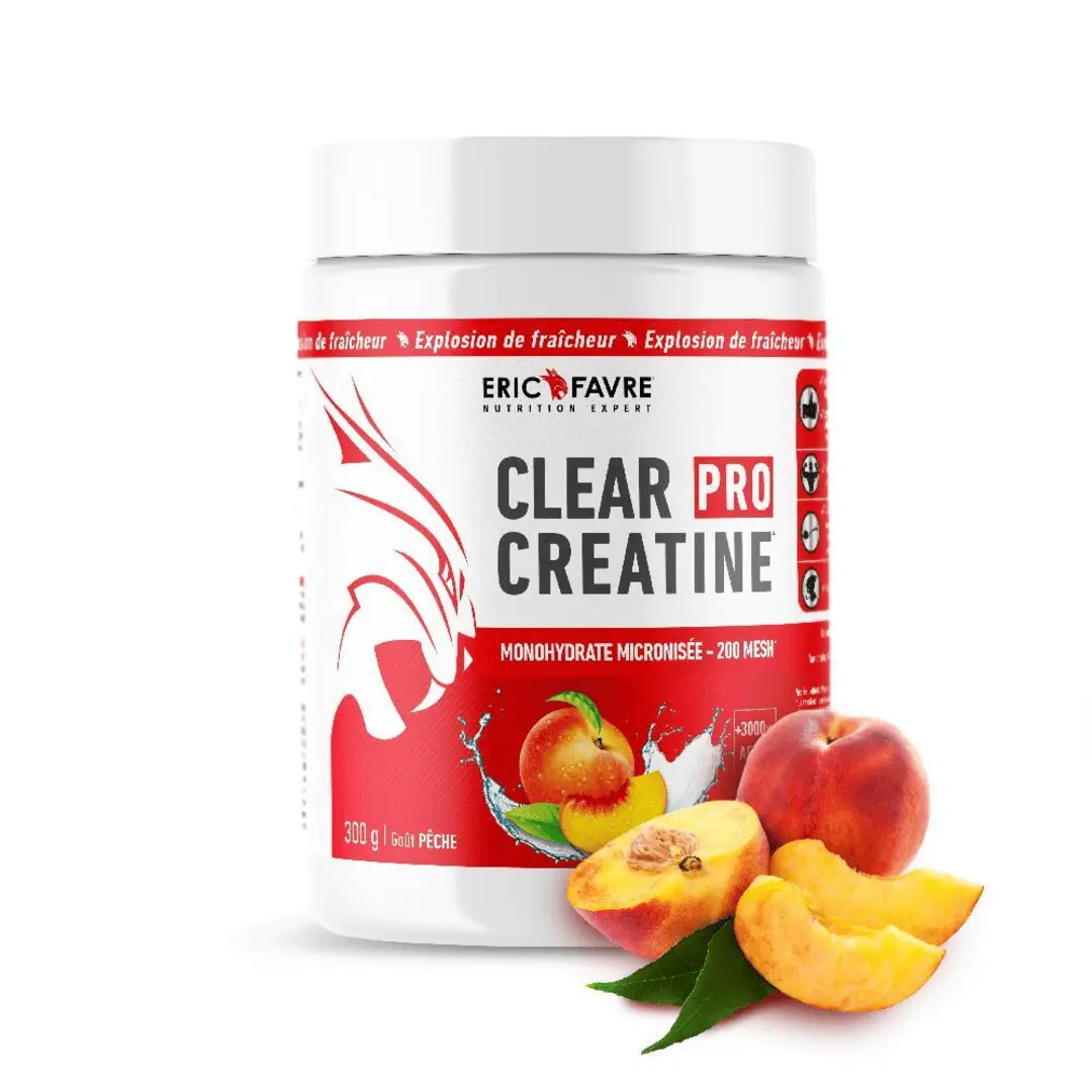 eric favre sport nutrition expert efclearcrea clear creatine peche 300g 1 (1) Clear Creatine Pro Eric Favre Pêche 300g Maroc